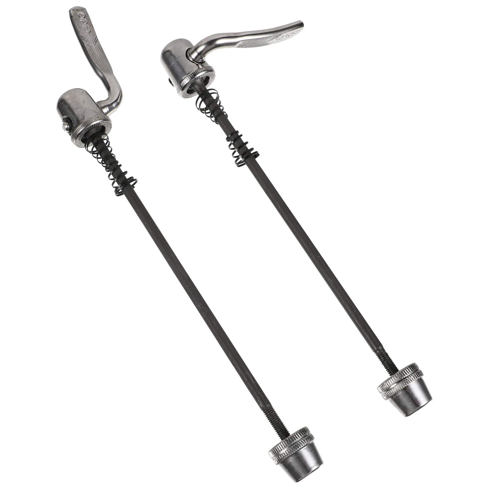 BESPORTBLE 2PCS Quick Release Bike Skewers - Front & Rear Wheel Hub Axle for Road Bikes, Mountain Bikes, MTB, BMX - Silver Bicycle Accessories | Perfect for Commuting, Racing & Off-Road Cycling