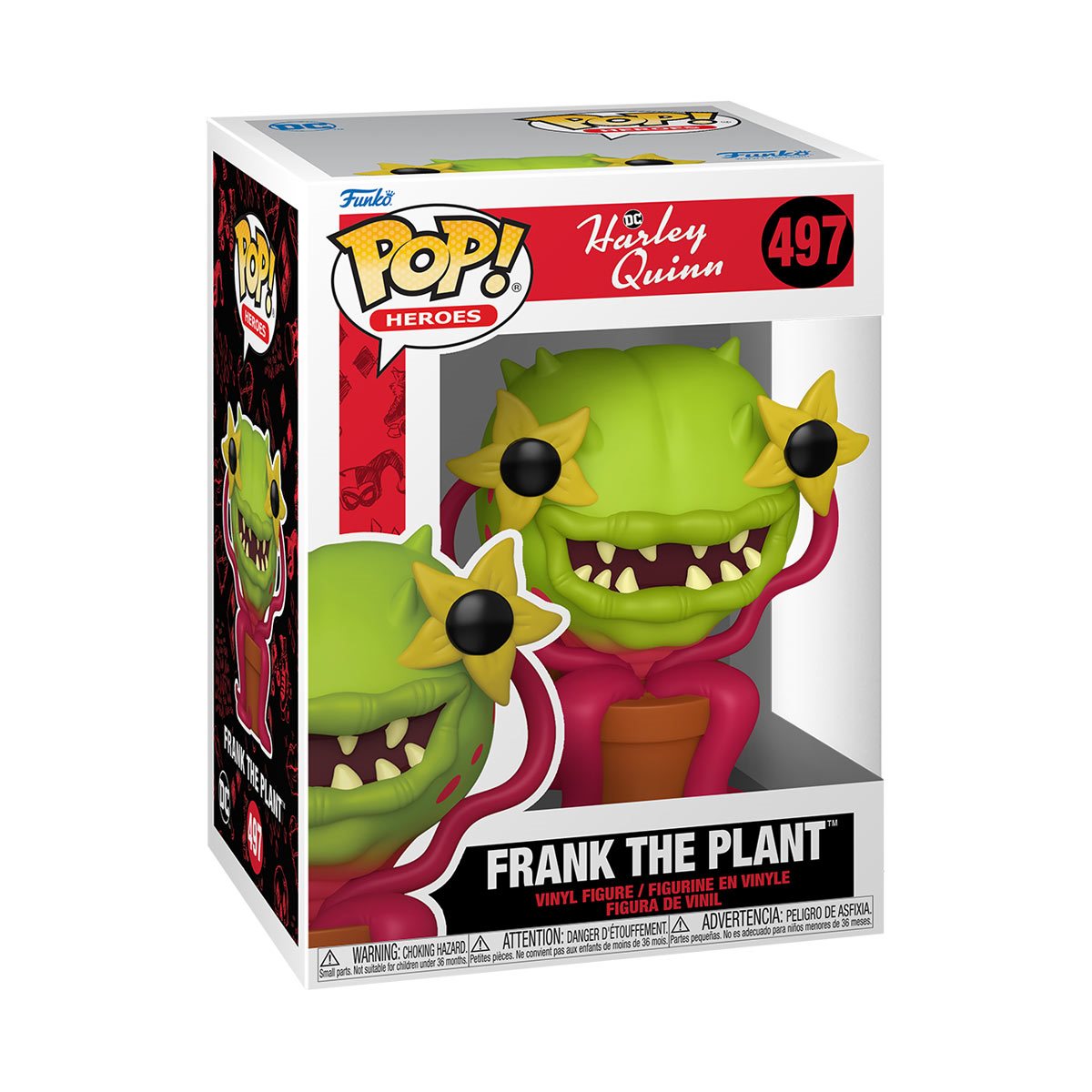 Harley Quinn Animated Series Frank the Plant Funko Pop! Vinyl Figure #497 - Collectible DC Comics TV Show Merchandise for Fans & Home Decor