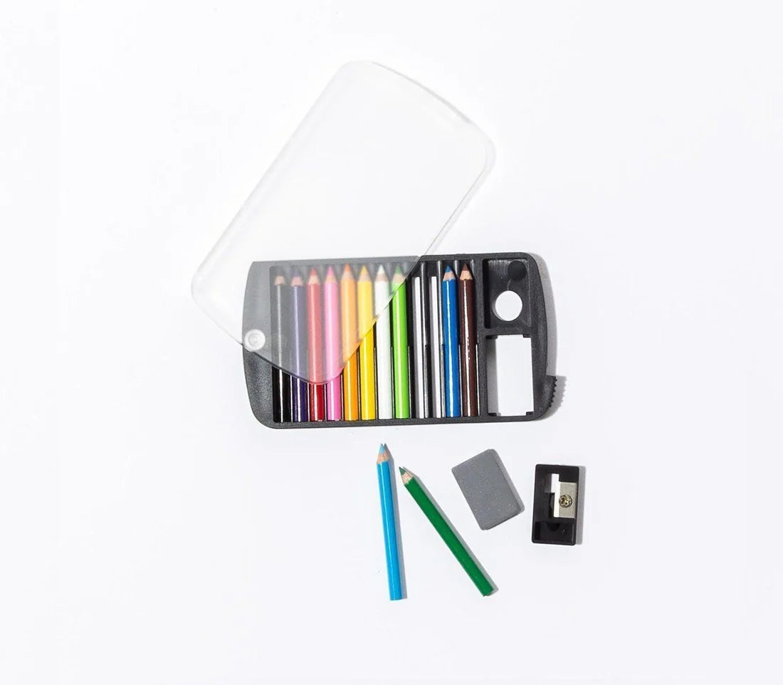 Penco Mini Colored Pencils Set of 12 - Vibrant Artist Drawing Pencils for Sketching, Coloring Books & DIY Crafts | Perfect for Kids, Students & Professional Artists