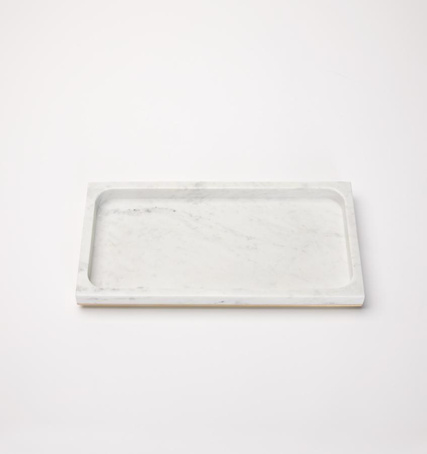 Pietra Marble Storage Tray - Elegant Marble Organizer for Jewelry, Keys & Makeup | Perfect for Bathroom Vanity, Dresser & Nightstand Decor