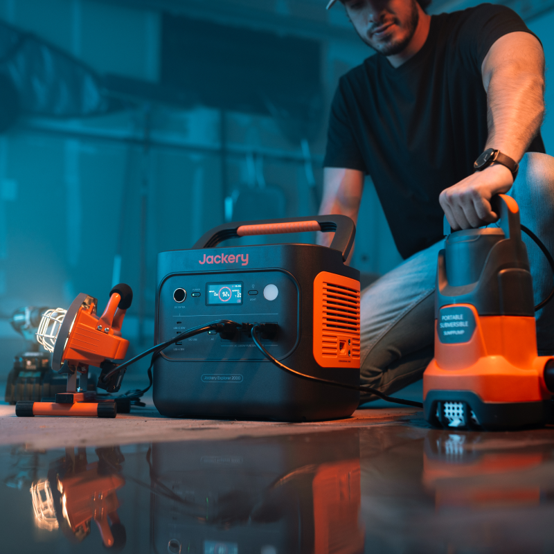 Jackery Explorer 2000 v2 Portable Power Station 2000W 1500Wh Solar Generator - Backup Power for Camping, RV, Home & Emergency Use
