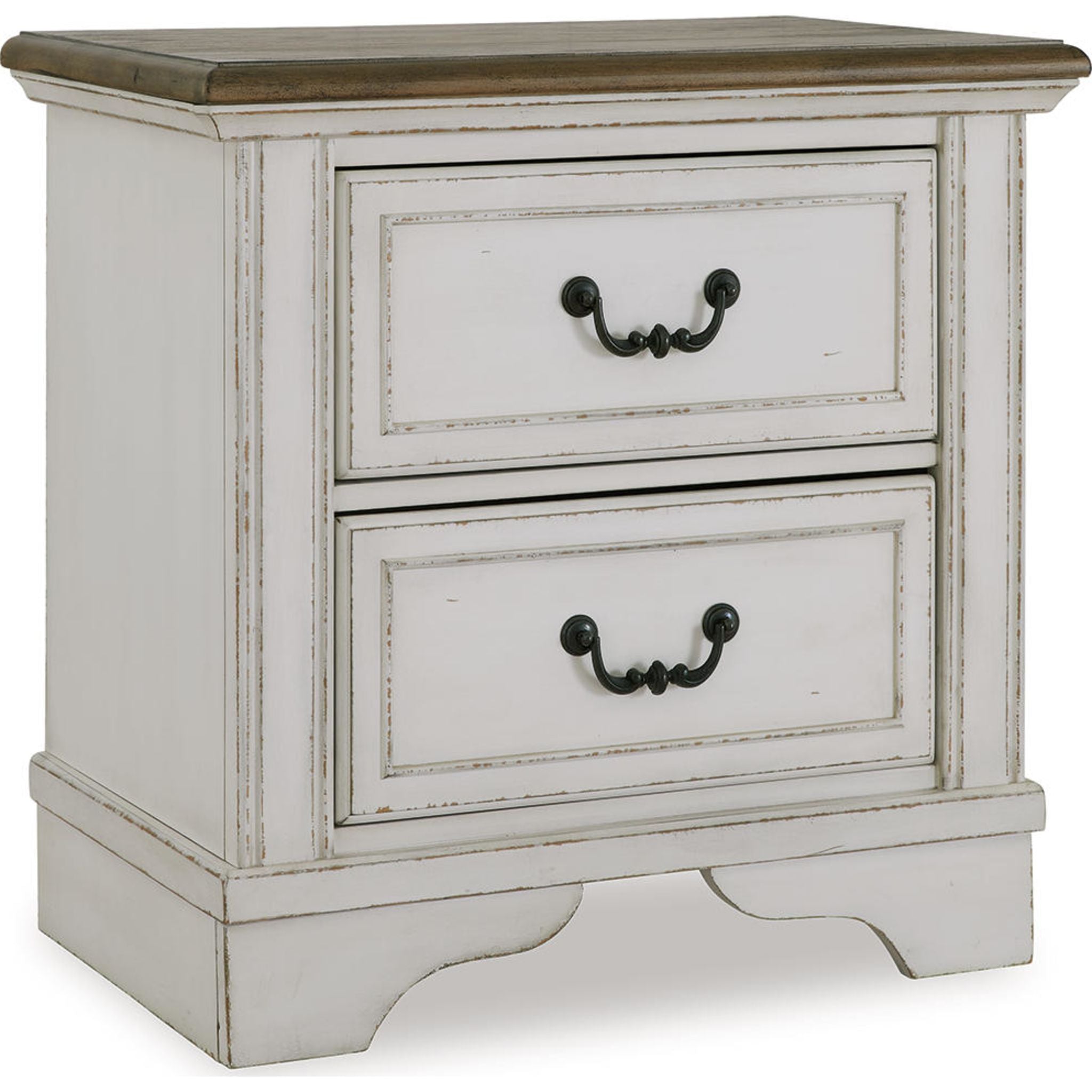 Blendon Nightstand with Two-Tone Finish - Modern Bedside Table for Bedroom Decor & Storage