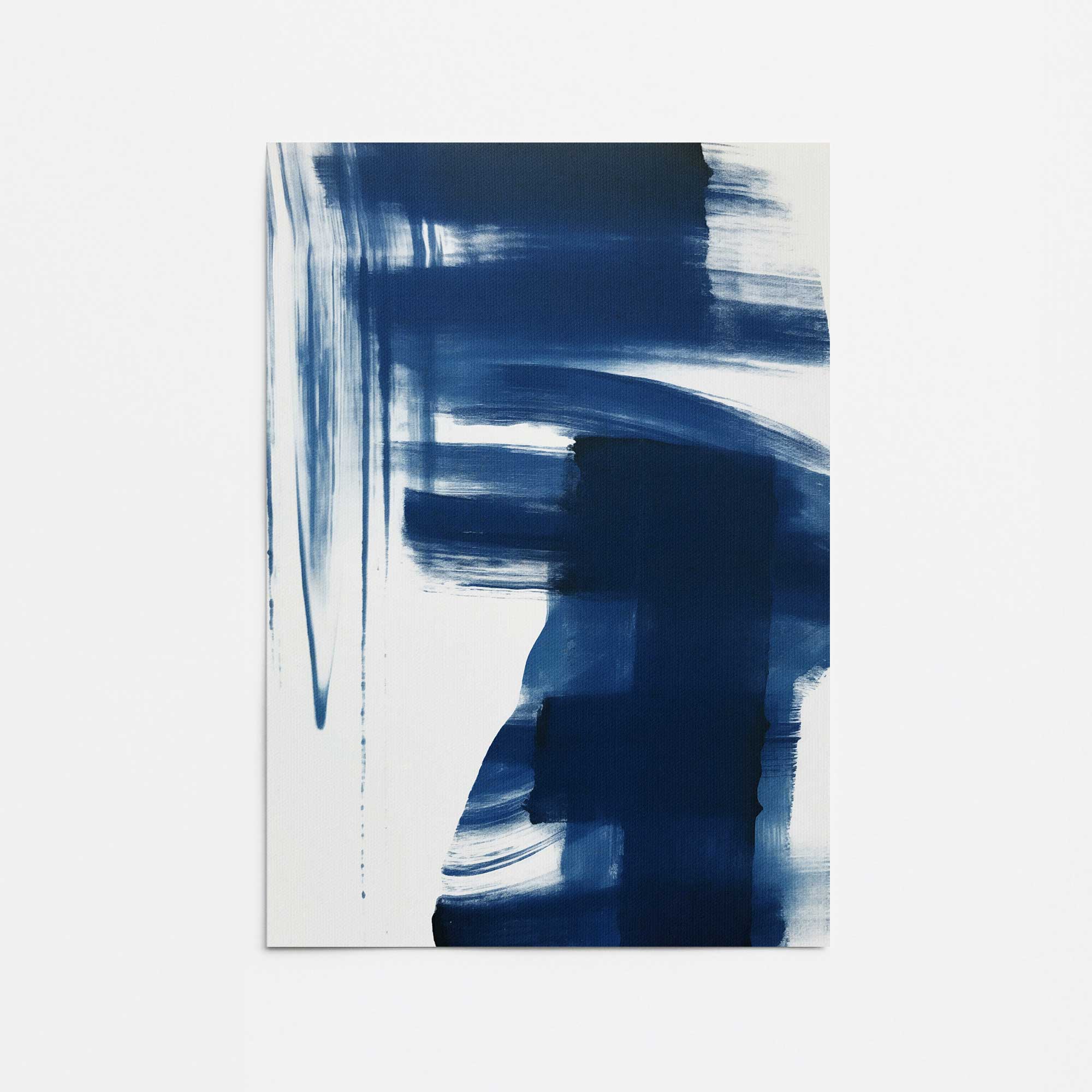 Azure Brush Waltz II Promotional Rolled Print - Premium Art Poster for Home & Office Decor | Perfect for Living Rooms, Bedrooms & Creative Spaces