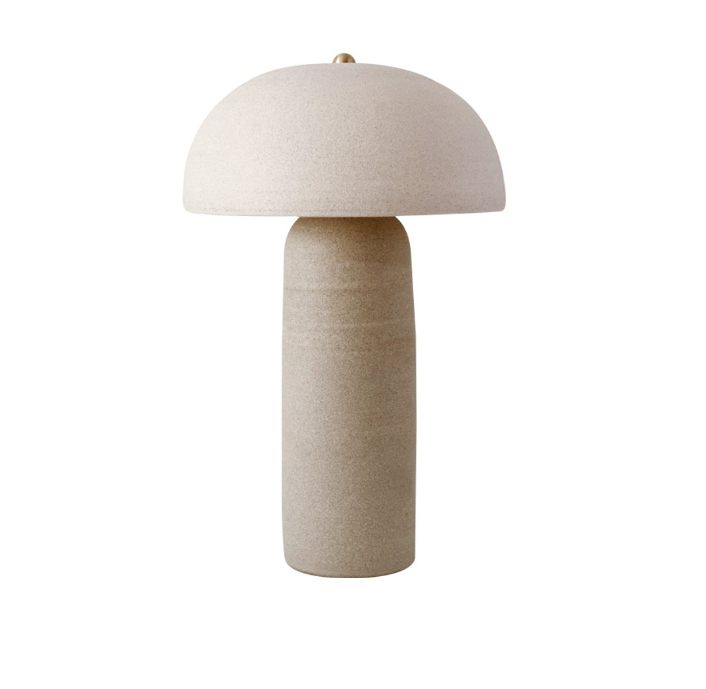 LED Ceramic Mushroom Table Lamp - Dimmable Night Light for Bedroom, Nursery, Living Room - Warm White Decorative Lighting for Home Decor & Gift Ideas
