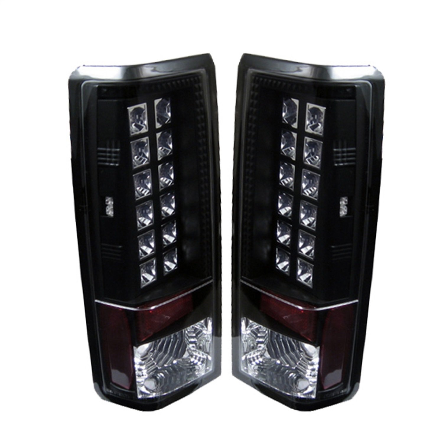 Spyder Auto 5001023 LED Tail Lights Black/Clear - High-Performance Aftermarket Brake Lights for Trucks & SUVs