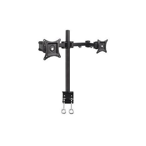 Dual Monitor Desk Mount Stand - Adjustable VESA 75x75/100x100 - Ergonomic Space-Saving Solution for Home Office & Gaming Setup