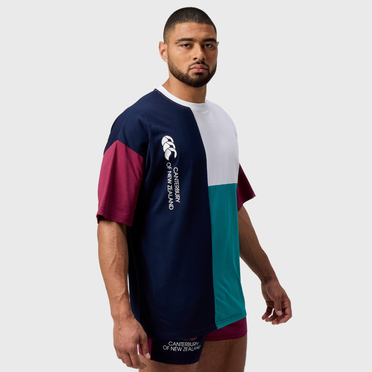 Canterbury Men's Harlequin Rugby T-Shirt - Breathable Cotton Jersey for Sports & Casual Wear - Perfect for Rugby Training, Gym Workouts and Everyday Fashion