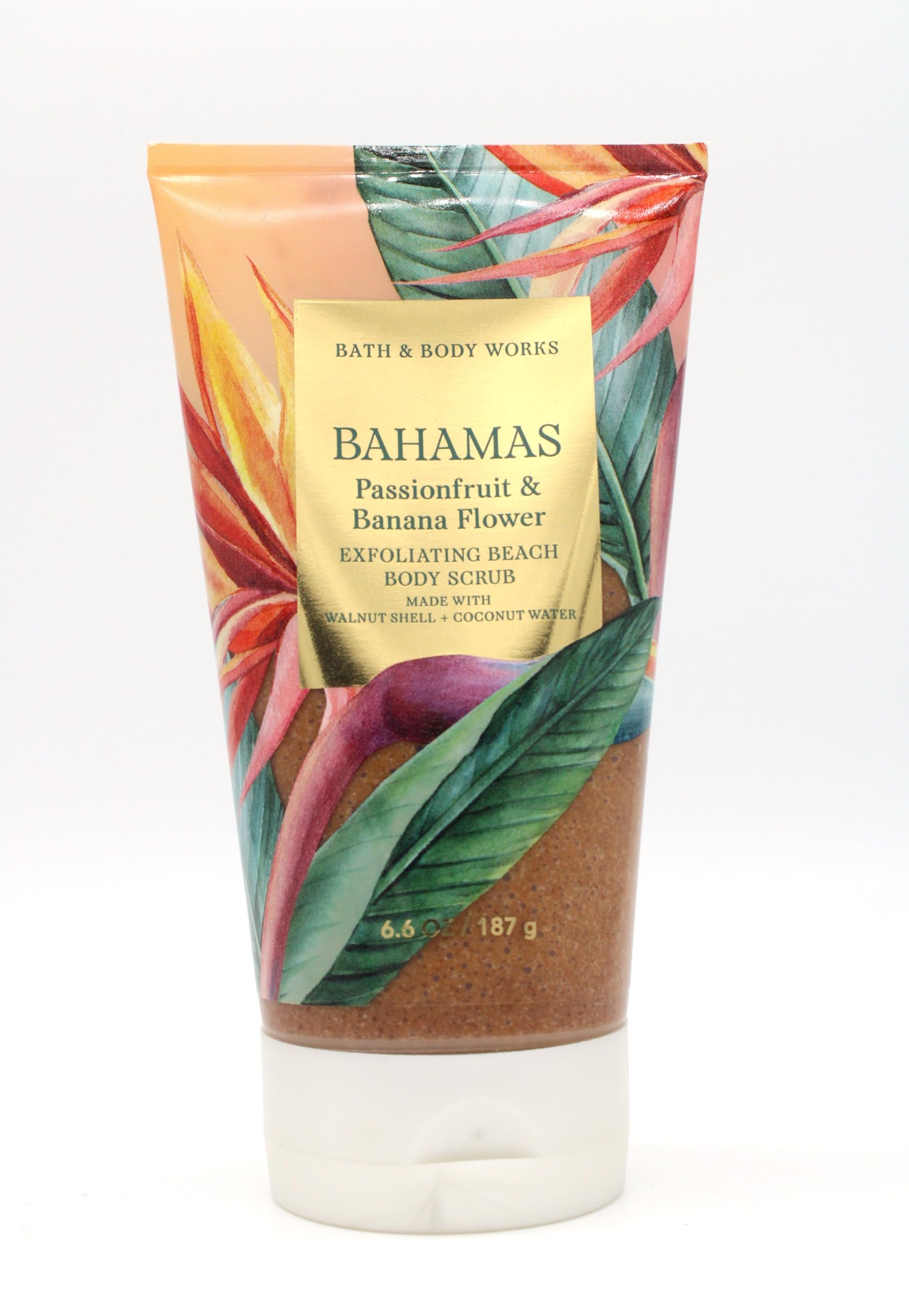 Bahamas Passionfruit & Banana Flower Exfoliating Body Scrub - 6.6 oz Natural Bath & Body Care for Smooth Skin - Perfect for Spa Day, Beach Vacation & Self-Care Routine