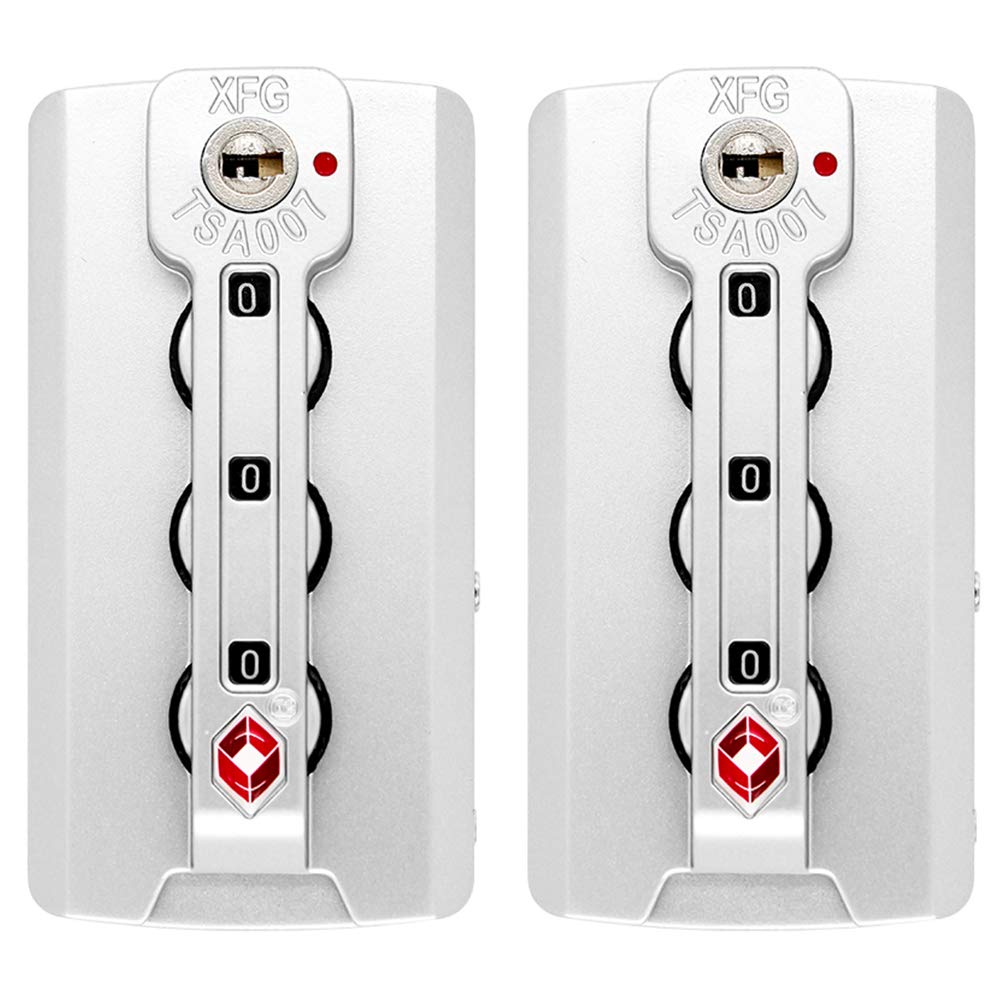 2-Pack TSA Approved Luggage Locks - Secure Suitcase, Travel Bag & Trunk with Combination Password - Perfect for Airports, Hotels & Business Trips