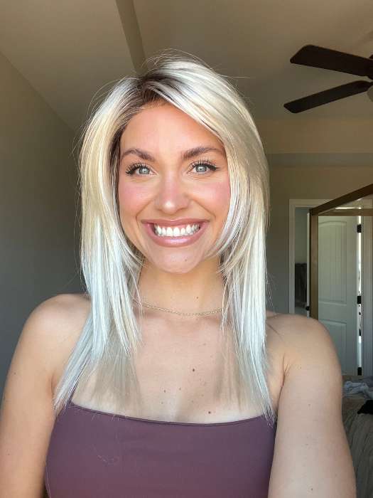 Code Mono Synthetic Lace Front Wig with Mono Parting - Natural Looking Human Hair Wig for Women | Perfect for Daily Wear, Cosplay & Special Occasions