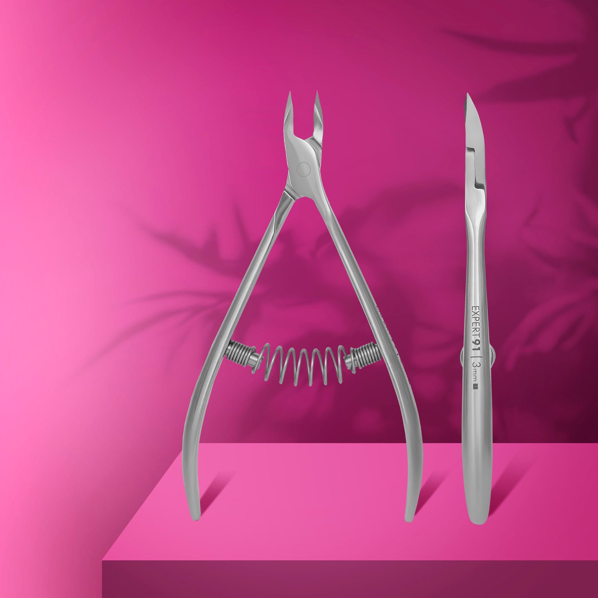 Staleks Professional Cuticle Nippers EXPERT 91 (3mm) - Precision Nail Care Tool for Manicures & Pedicures at Home or Salon