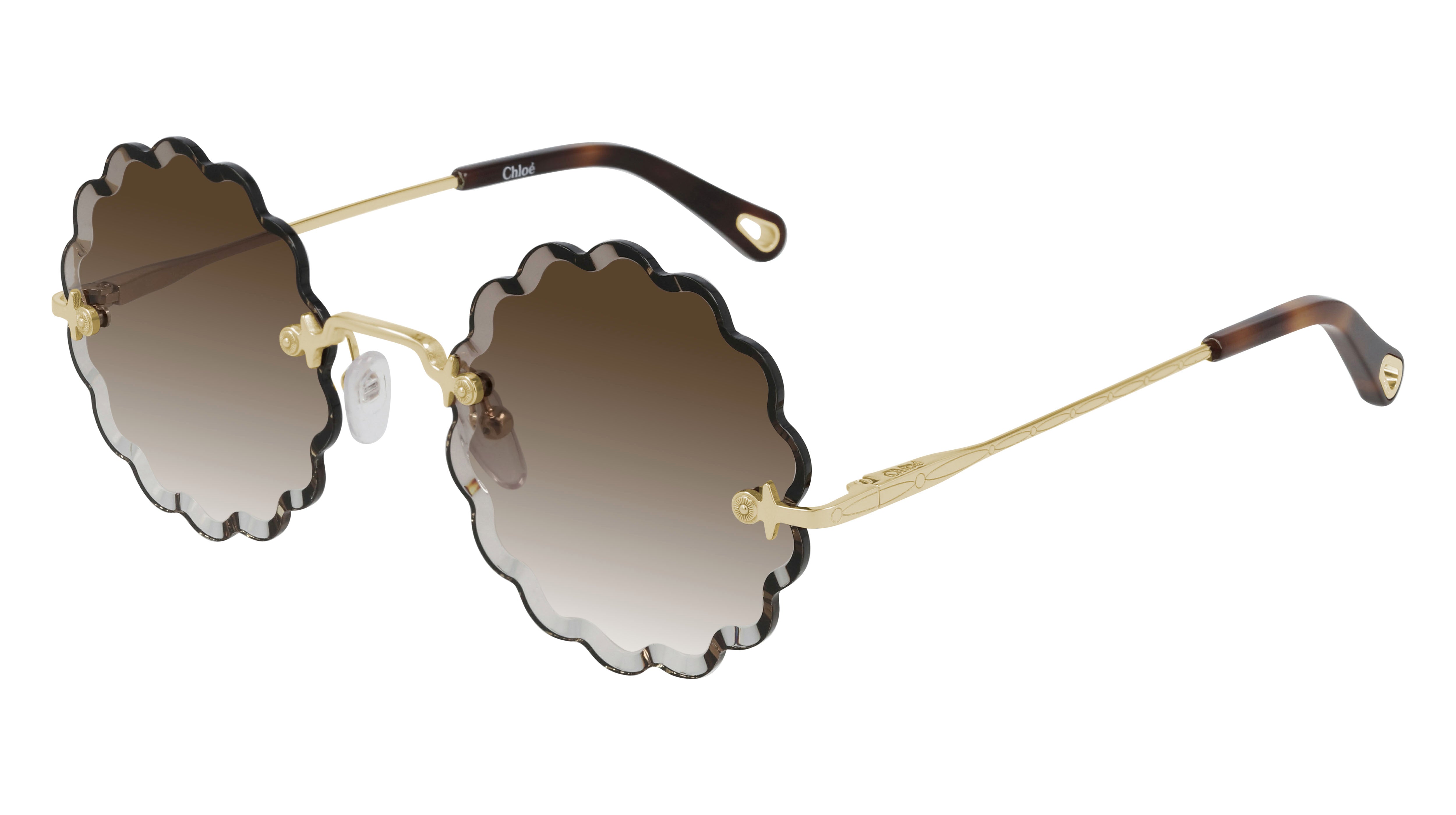 Chloe CH0047S004 Gold Sunglasses for Women - Luxury Designer Shades with UV Protection - Perfect for Beach, Driving & Outdoor Activities