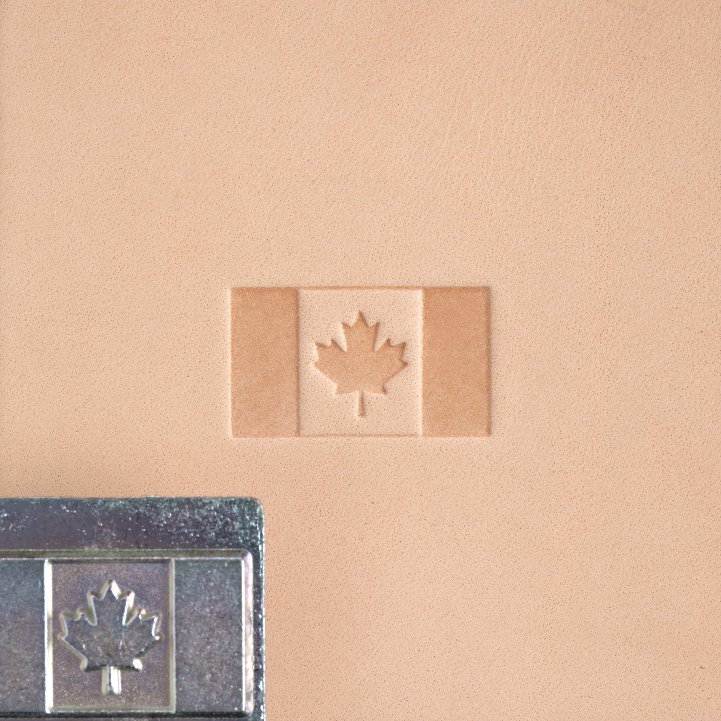 Craftool® Stamp Head Canadian Flag - Custom Rubber Stamp for DIY Crafts, Scrapbooking & Document Notarization | Perfect for Canada Day, Patriotic Events & Office Use