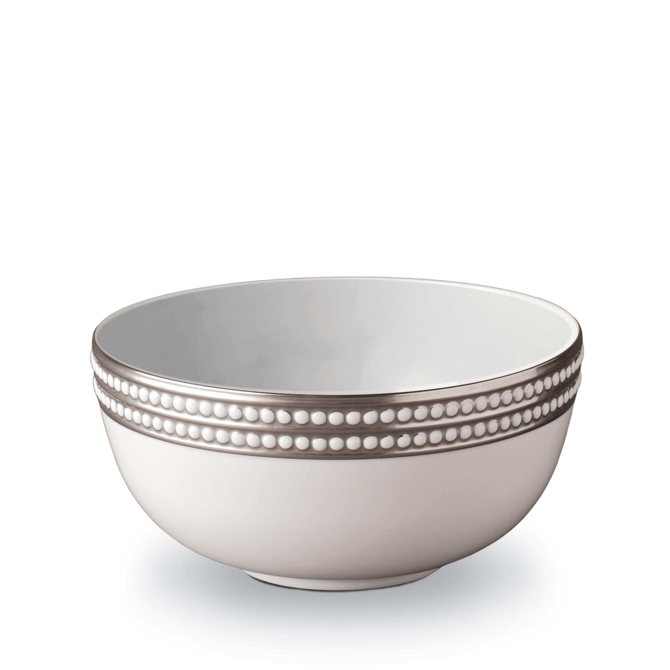 Perlée Elegant Porcelain Serving Bowl - Perfect for Salads, Pasta, and Entertaining - Ideal for Dinner Parties and Family Gatherings