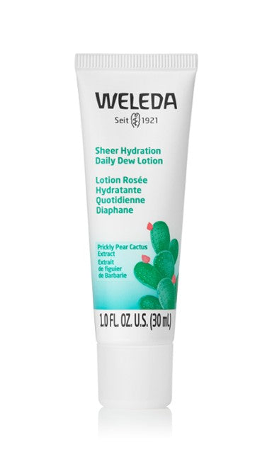 Weleda Sheer Hydration Daily Dew Lotion 1oz - Lightweight Moisturizer for Dry Skin | Hydrating Face & Body Lotion | Perfect for Daily Skincare Routine & Travel