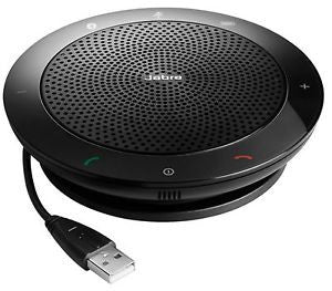 Jabra SPEAK 410 MS Wireless Bluetooth Speakerphone - Crystal Clear Conference Calls for Office, Home & Remote Work | USB & Bluetooth Connectivity | Portable Meeting Solution