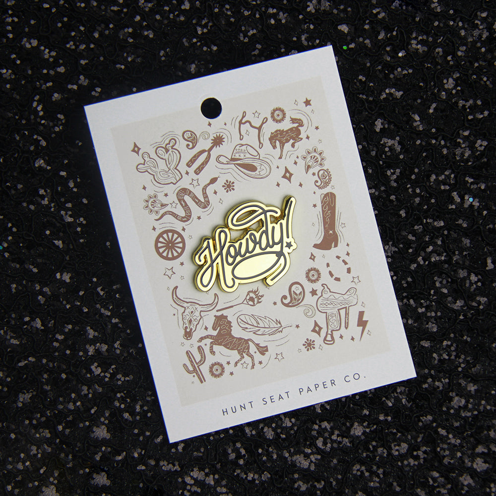 Howdy Pony Pin - Western Cowboy Hat Lapel Pin for Men & Women - Perfect for Rodeo, Country Music Festivals & Western Fashion Accessories