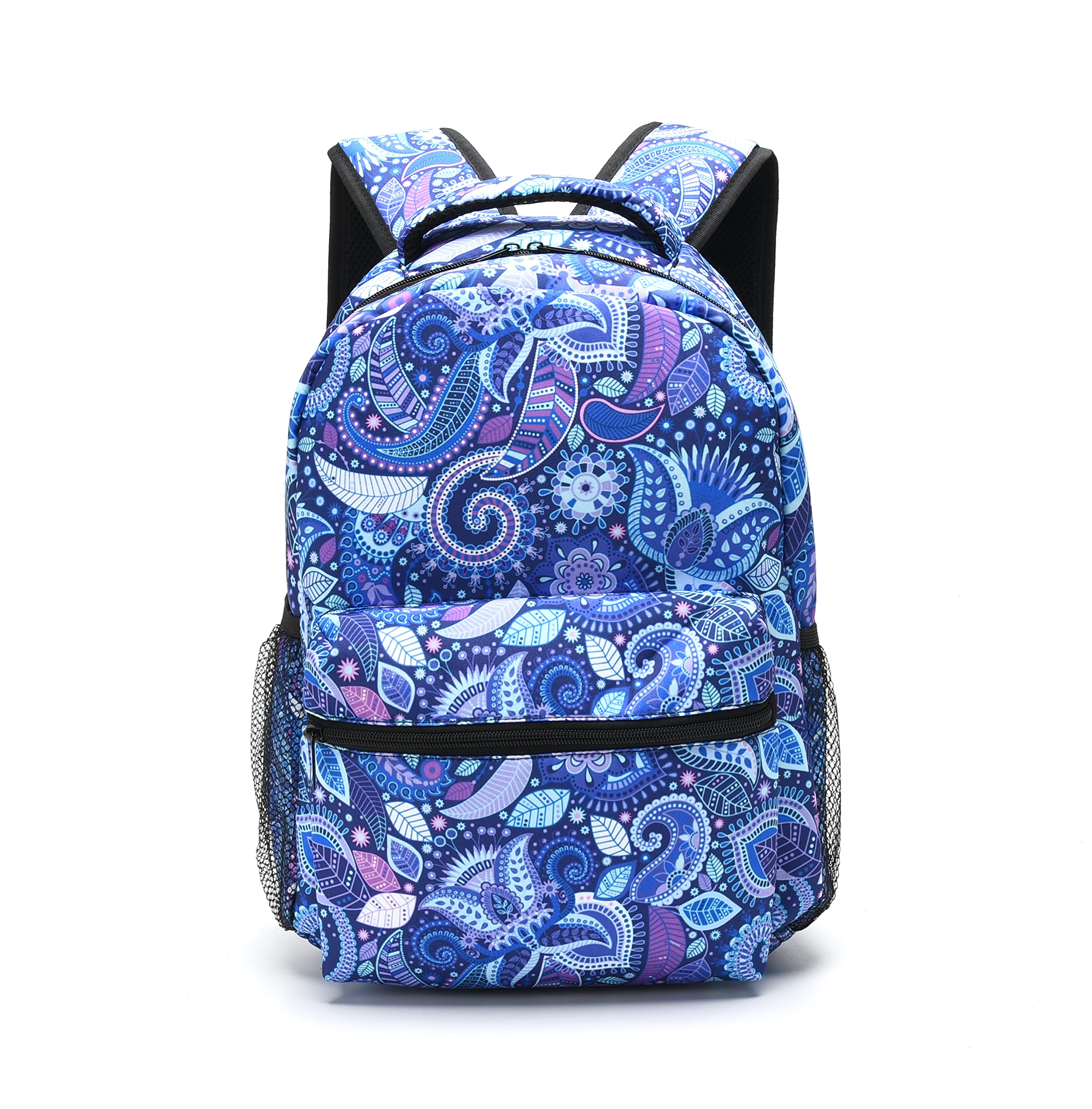Blue Backpack for Women & Teens - Laptop Compartment for School, Travel, Gym
