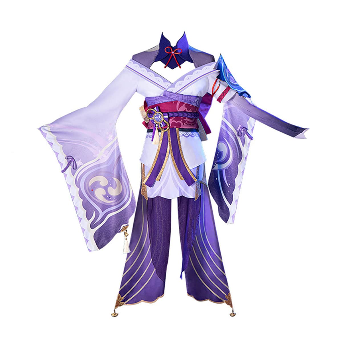 Gvube Women's Beelzebul Raiden Shogun Cosplay Costume - Purple Anime Summer Dress for Baal Cosplay, Halloween Costume & Convention Outfit | Perfect for Cosplay Events, Halloween Parties & Anime Conventions