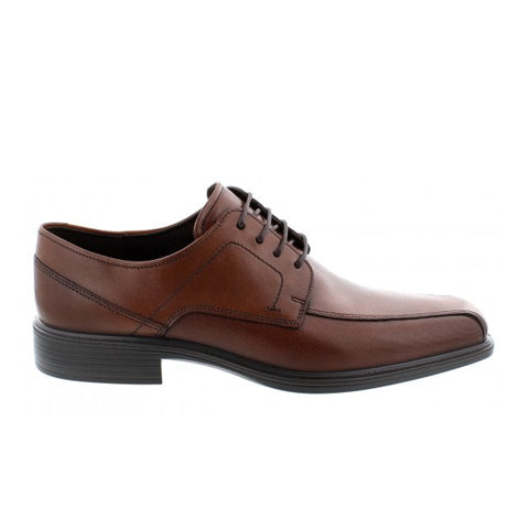 ECCO Men's Johannesburg Tie Oxford Shoes in Cognac – Stylish & Comfortable Dress Shoes for Business, Office & Formal Occasions