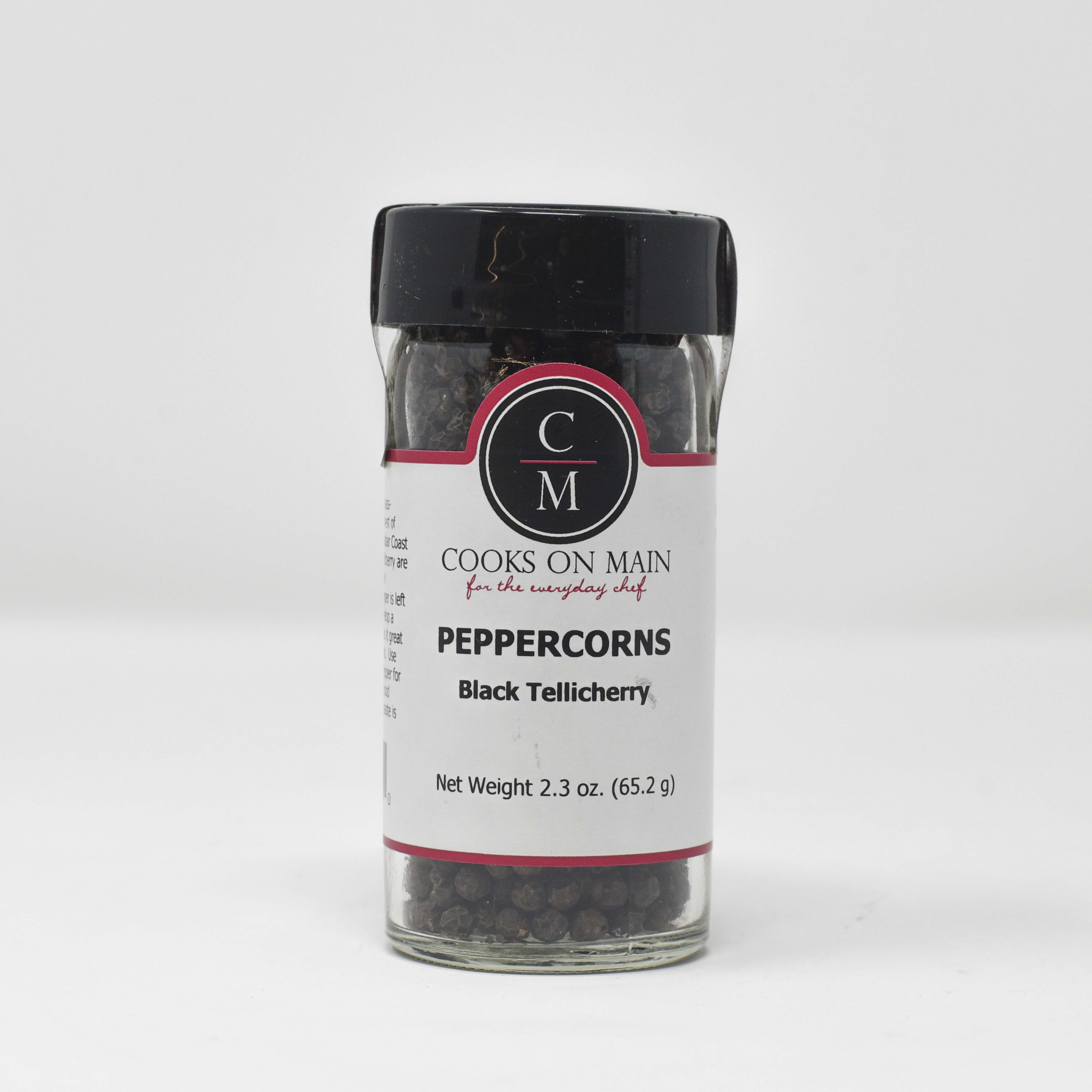 Premium Black Tellicherry Peppercorns - Whole, Organic, Gourmet Spice for Cooking, Grilling & Seasoning - Perfect for Steaks, Soups & Homemade Spice Blends