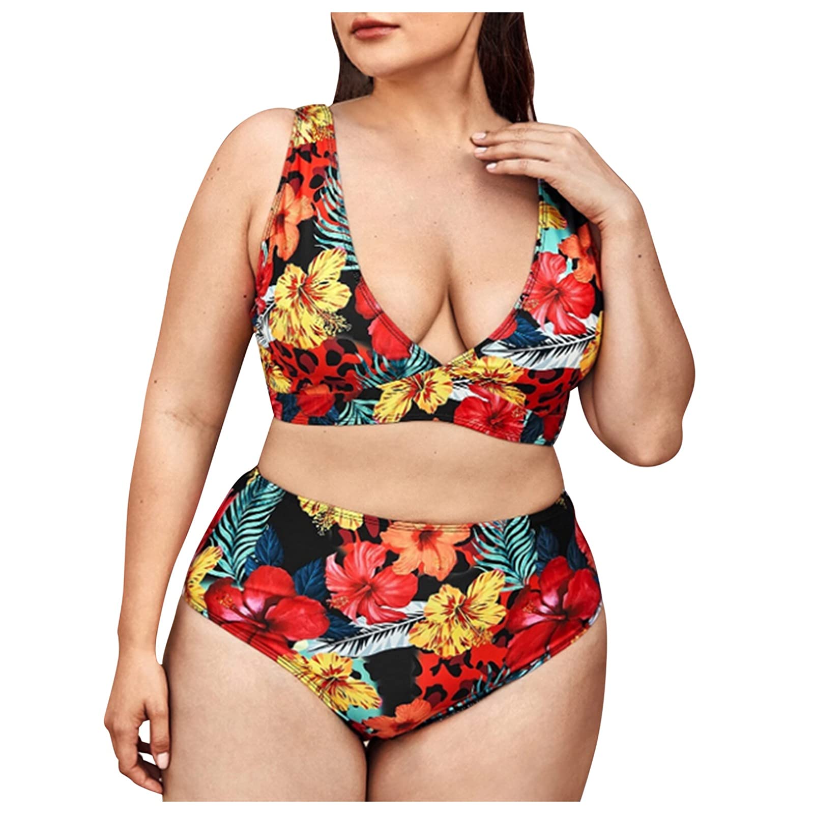 **Smooto Women's Plus Size One Piece Swimsuit - Open Side Red Bikini Swimwear for Women, XL (2021 Collection) - Perfect for Beach Vacations, Pool Parties & Summer Getaways**