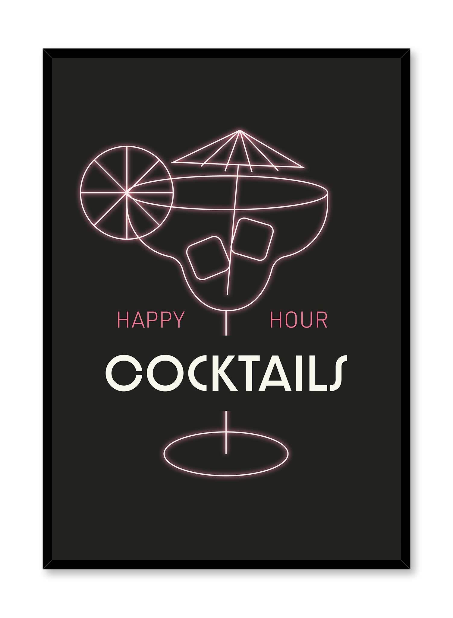 Bottoms Up! Funny Drinking Party Poster - Perfect for Bars, Pubs & Home Decor