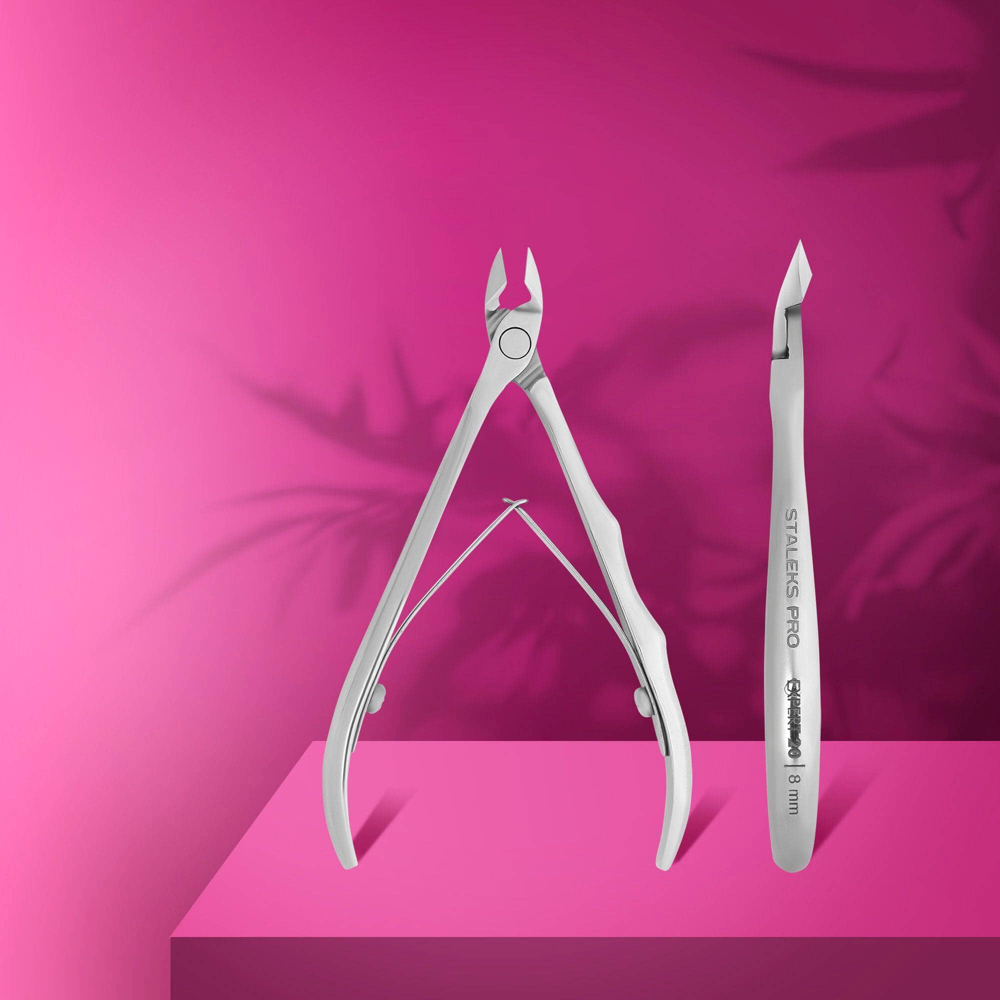 Staleks Professional Cuticle Nippers EXPERT 20 (8mm) - Precision Nail Care Tool for Manicure & Pedicure - Perfect for Salon Professionals & Home Use