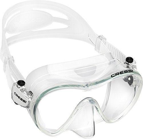 Cressi F1 Frameless Scuba Diving Mask - Clear Lens for Snorkeling & Free Diving - Perfect for Underwater Exploration & Marine Life Viewing