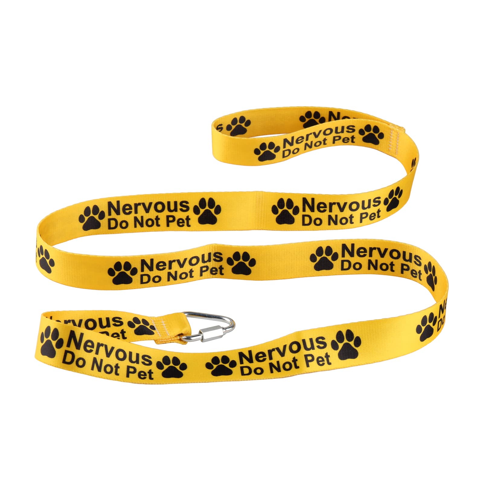 Funny Nervous Do Not Pet Dog Leash - Reflective Walking & Training Leash for Reactive Dogs - Perfect Gift for Dog Owners & Pet Lovers (Use for Walks, Training, or as a Cute Warning Leash in Public)