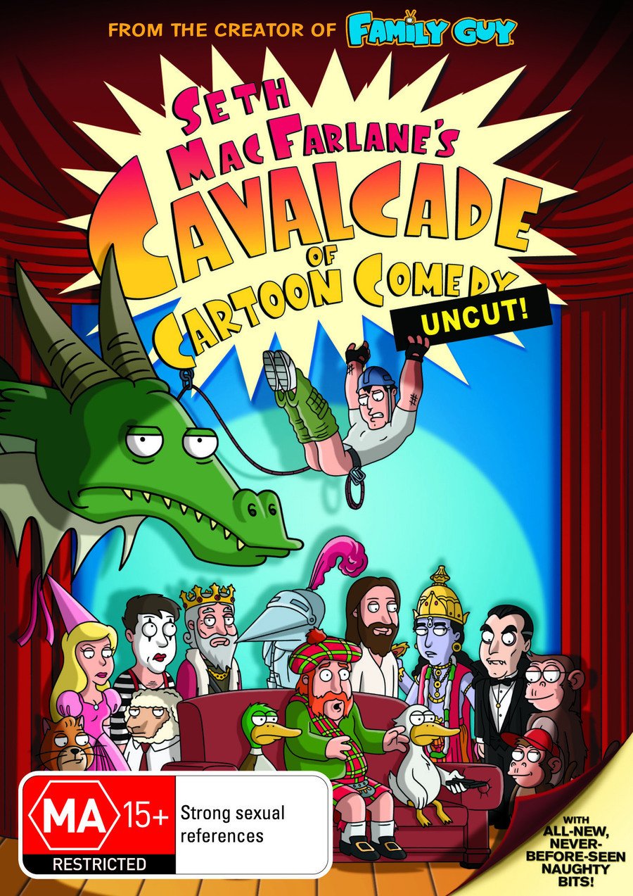 Family Guy's Seth MacFarlane Cavalcade of Cartoon Comedy - Uncut Blu-ray | Adult Animation Collection | Perfect for Movie Nights & Comedy Lovers