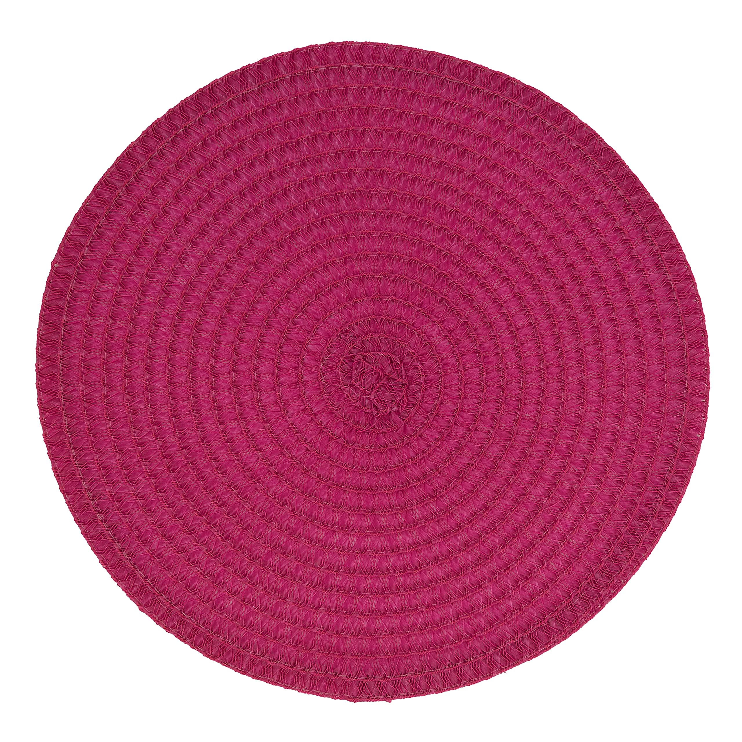 Round Non-Slip Placemats Set of 4 - Waterproof & Heat Resistant Table Mats for Dining, Kitchen, and Party Decor