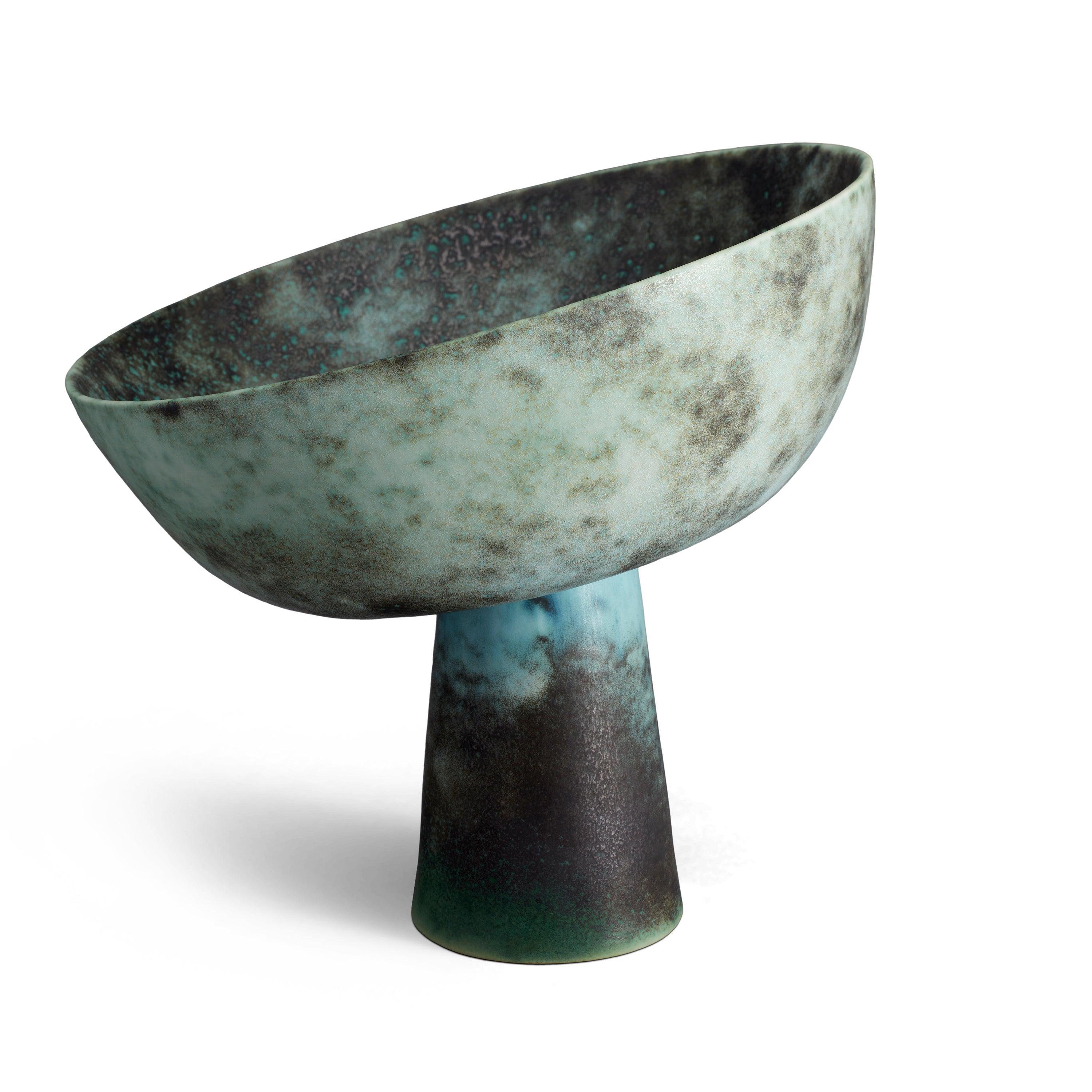 Terra Bowl on Stand - Medium Bronze Decorative Bowl for Home & Office Decor | Perfect for Centerpieces, Tabletop Displays, and Gift Giving