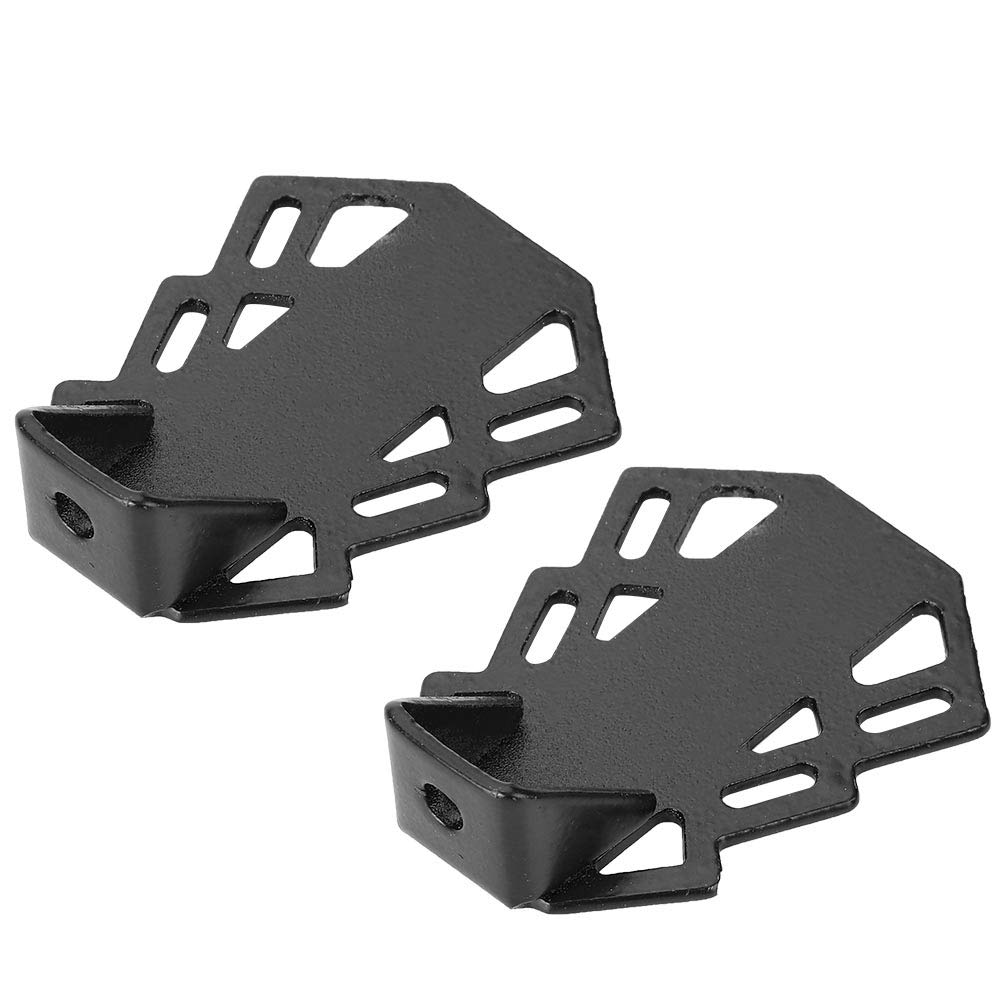 Universal Bike Rear Foot Rest Pedal Stand - 2Pcs Black Mountain Bike Accessory with 5mm Hole | Perfect for Long Rides & Comfortable Foot Positioning