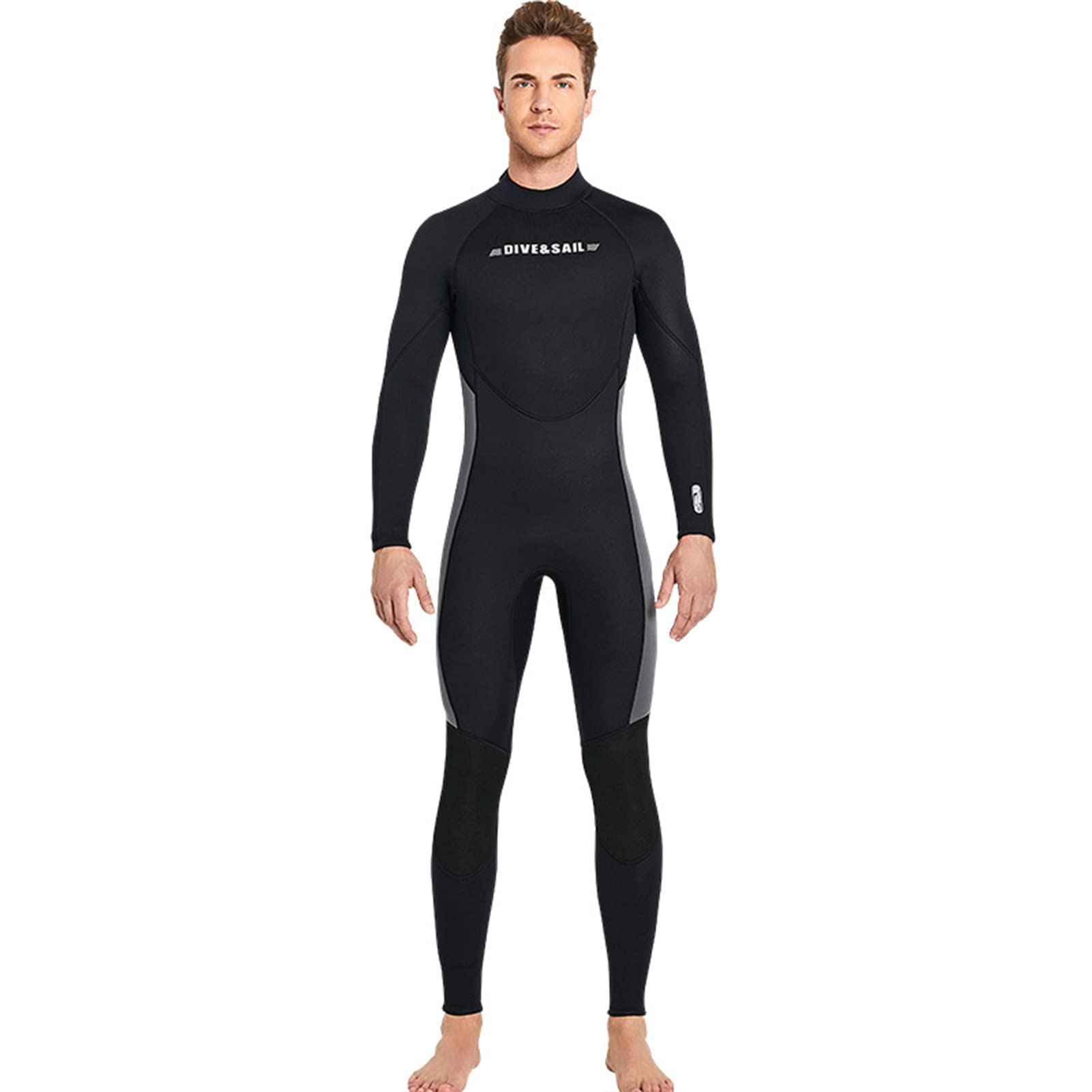 3MM Neoprene Wetsuit for Men & Women - Full Body Long Sleeve Scuba Diving Suit with Back Zipper - UV Protection & Thermal Insulation for Snorkeling, Surfing & Water Sports