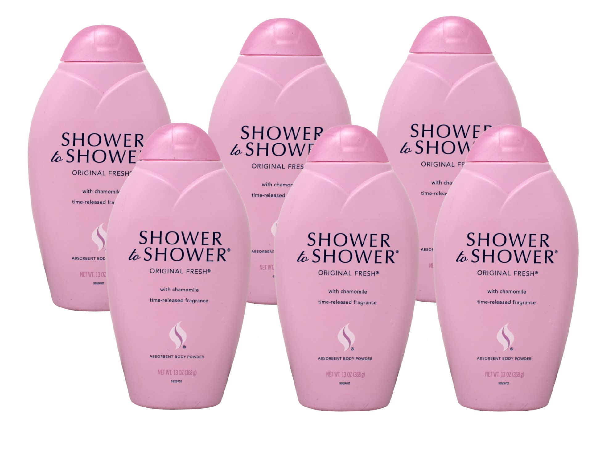 Original Fresh Body Powder - 13 oz (Pack of 6) | Talc-Free Comfort for Daily Use & Post-Workout Refreshment | Ideal for Gym, Travel & Hot Weather