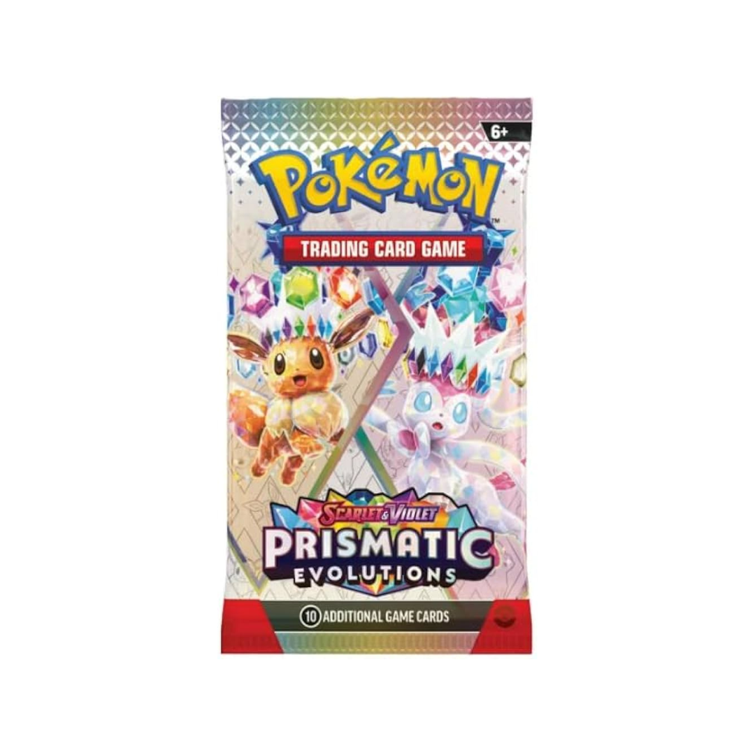Prismatic Evolutions Pokemon TCG Booster Pack – Collect Rare Cards for Battles & Trading