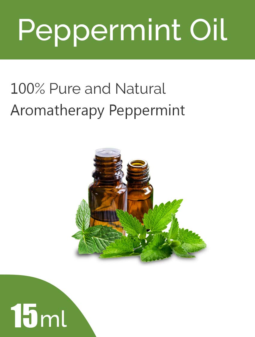 Pure Natural Peppermint Essential Oil - 15ml Bottle for Aromatherapy, Relaxation & DIY Skincare | USDA Certified Organic