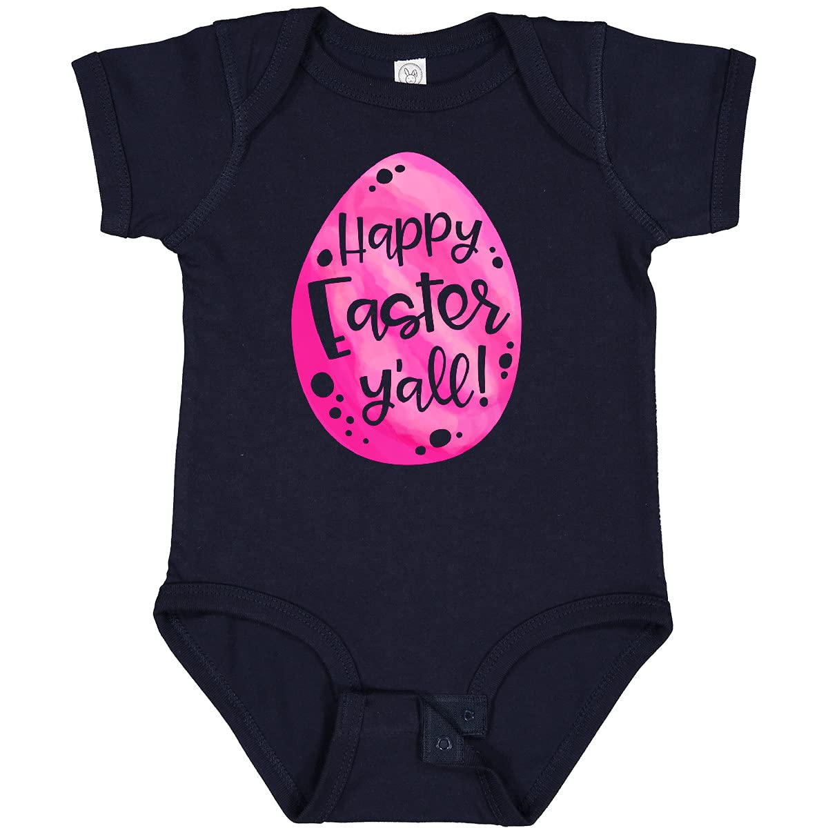 Inktastic Happy Easter Y'all Pink Easter Egg Baby Bodysuit - Cute Easter Outfit for Infants, Easter Sunday Photo Shoot, Spring Baby Shower Gift
