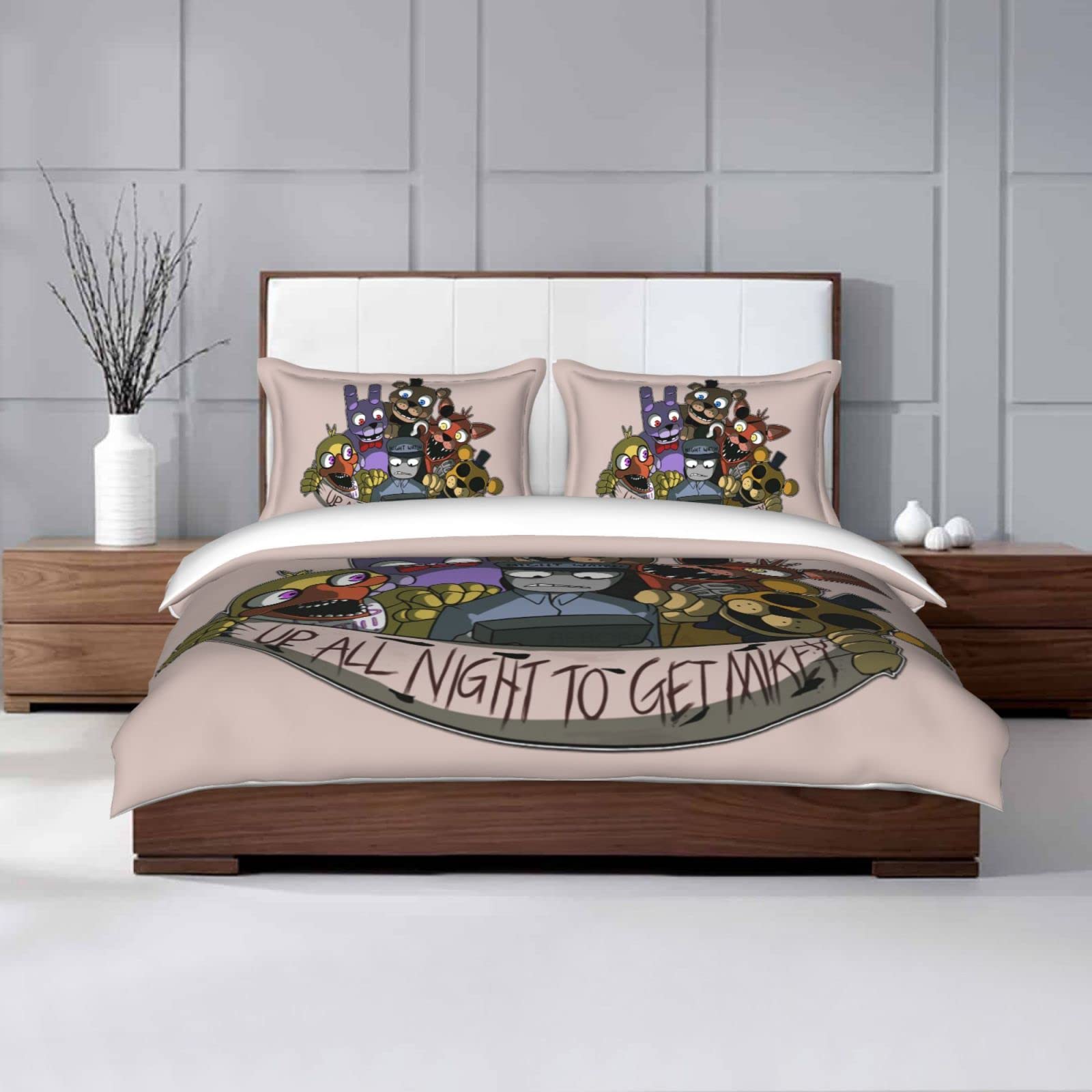 Rock Singer Queen Video Game 3-Piece Bedding Set - Soft Breathable Comforter Set for Adults & Kids - Perfect for Gaming Rooms, Teen Bedrooms & Themed Decor