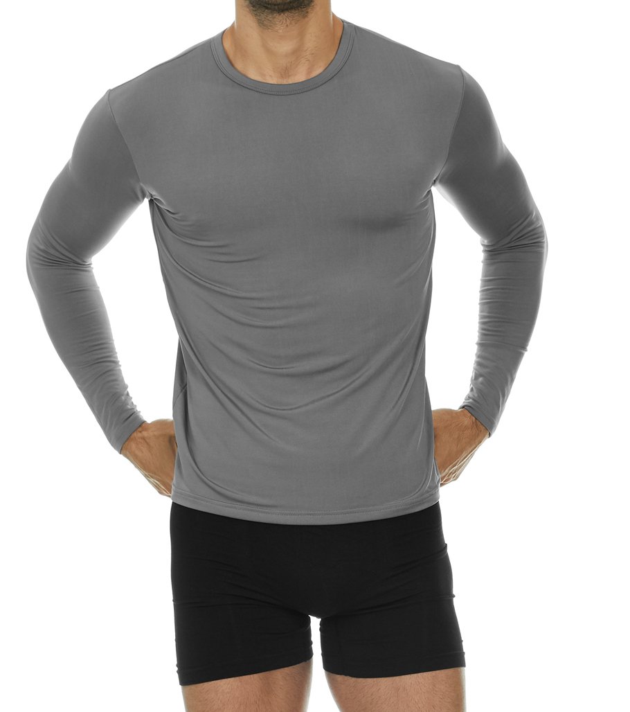 Thermajohn Men's Long Sleeve Thermal Compression Shirts - Base Layer for Cold Weather - Warm Workout & Outdoor Activities