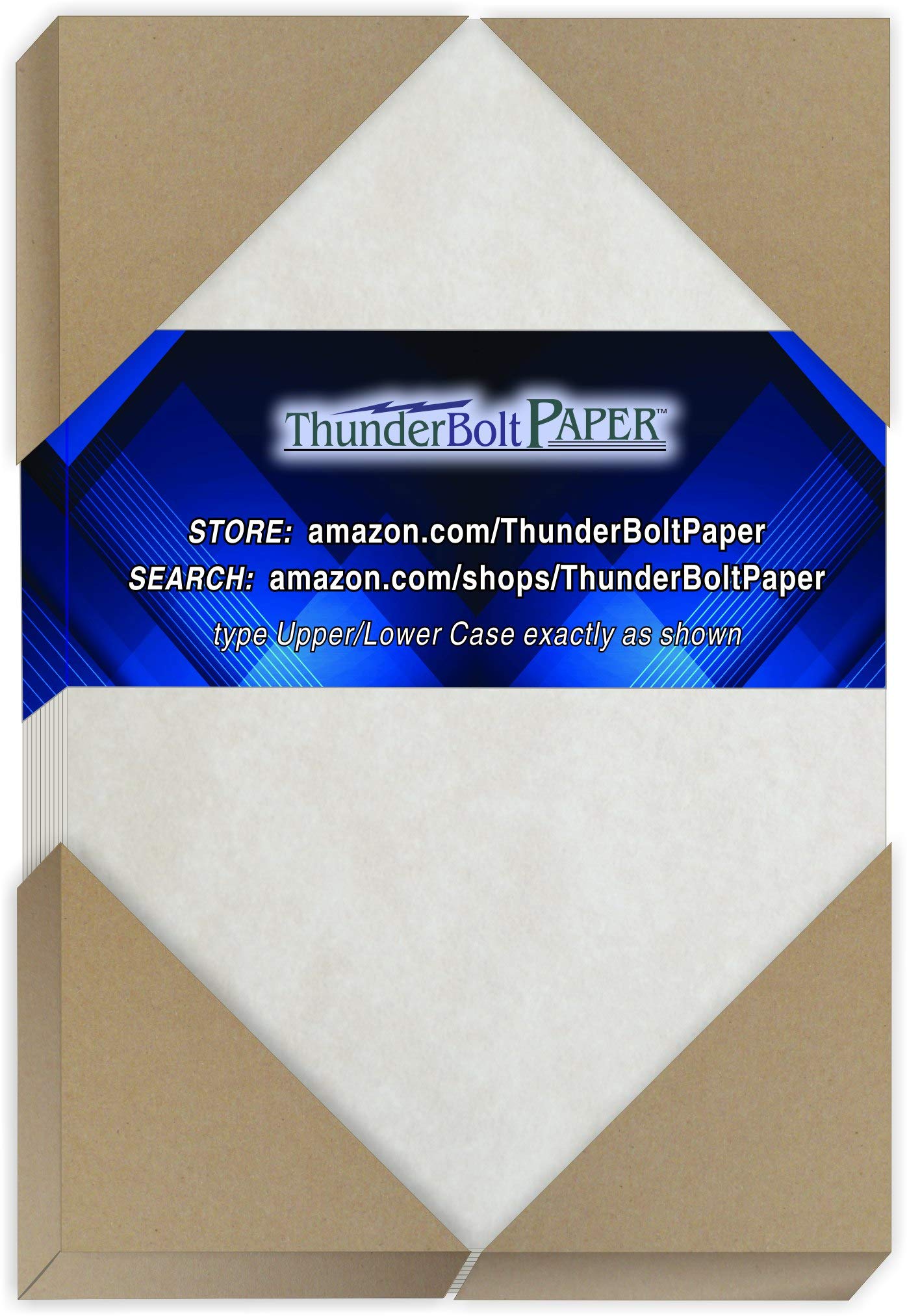50 Sheets Gray Parchment 65lb Cover Weight Paper - 4
