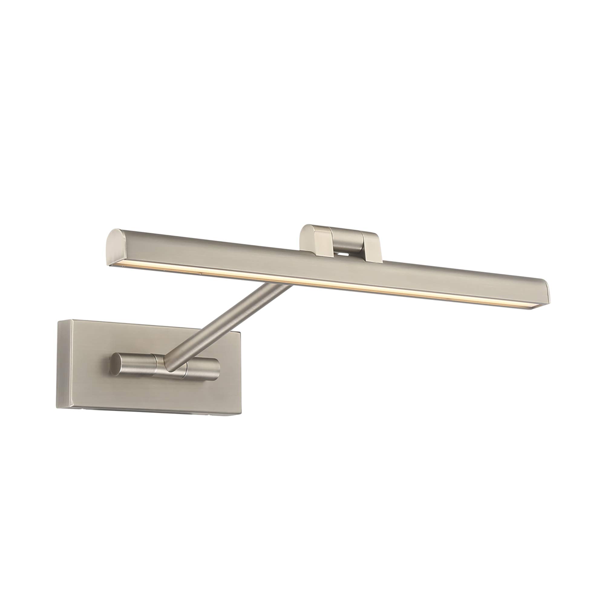WAC Lighting dweLED Reed 17-inch Adjustable LED Picture Light 3000K Warm White Brushed Nickel - Perfect for Artwork, Gallery Walls & Home Decor Illumination