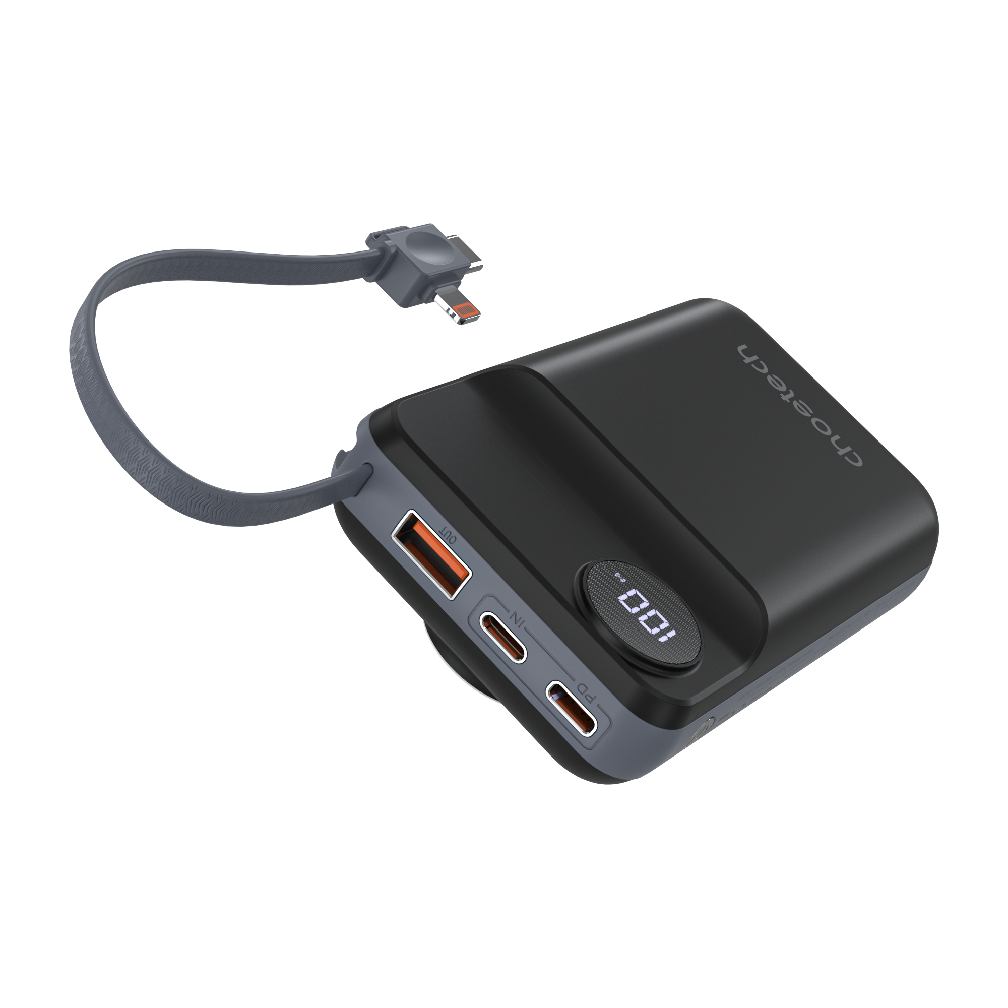 20000mAh Portable Charger with LED Display - Fast Charging Power Bank for iPhone, Samsung & Smartwatches | Perfect for Travel, Camping & Emergency Backup (Black)