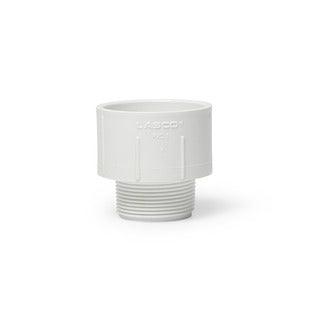 1-1/2 Inch PVC Male Pipe Adapter - MPT x Slip Fitting for Plumbing, Irrigation & Pool Systems - Heavy Duty PVC Connector for Water Pipes & Drainage Systems