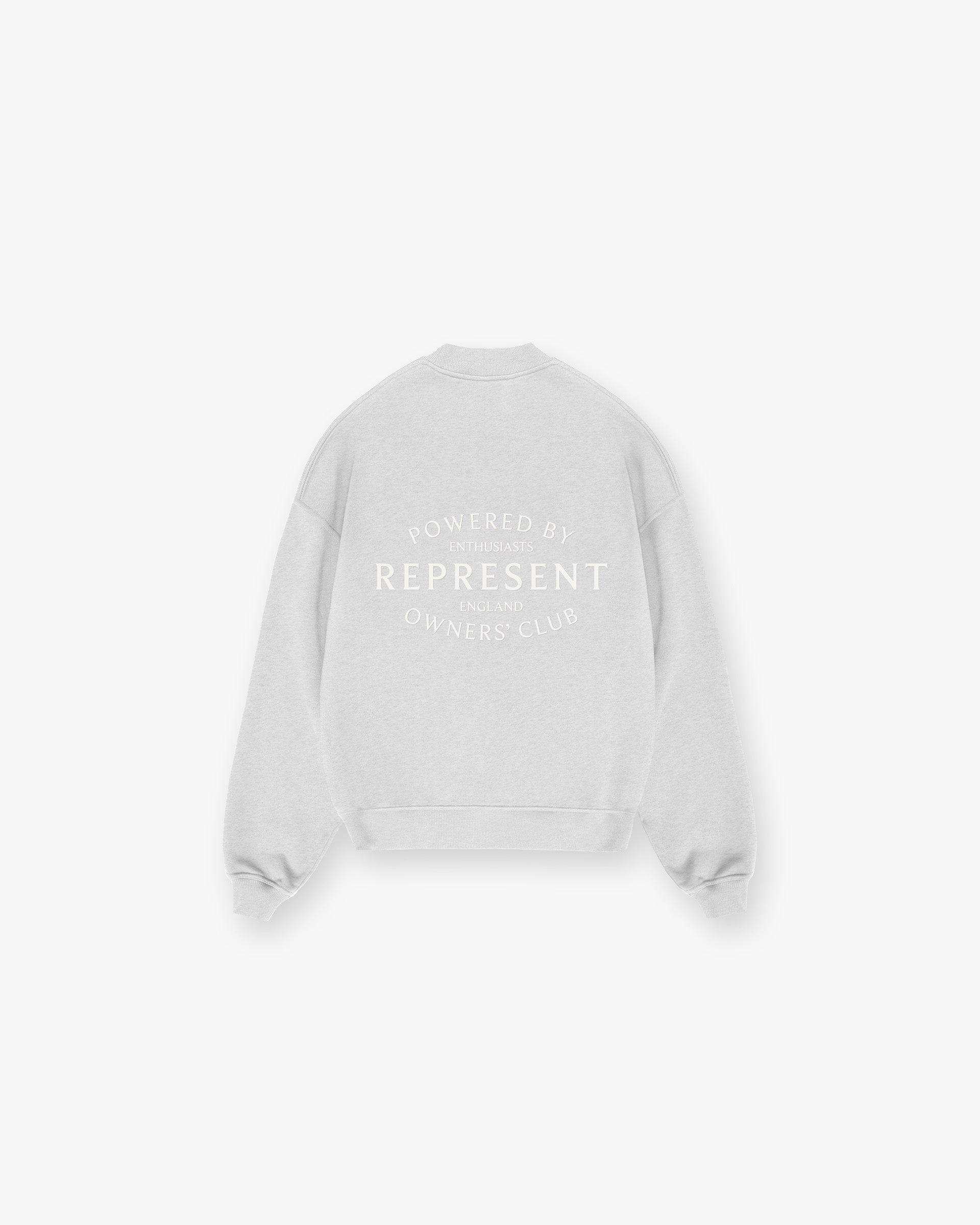 Represent Owners Club Stamp Sweater - Ash Grey | Premium Streetwear Pullover for Men & Women | Perfect for Casual Outfits, Street Style & Winter Layering