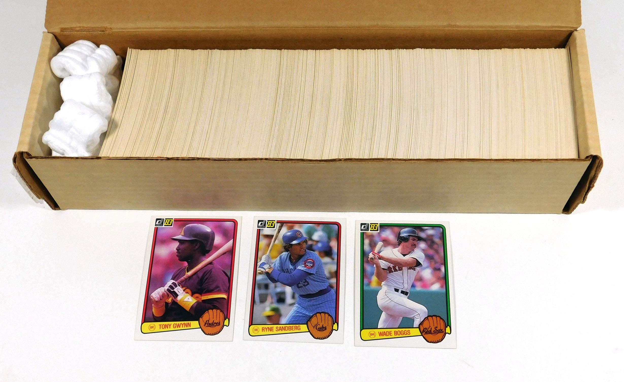 1983 Donruss Baseball Complete Set - 660 Trading Cards Featuring Tony Gwynn, Ryne Sandberg & Wade Boggs Rookie Cards | Vintage Sports Collectibles for Display & Investment