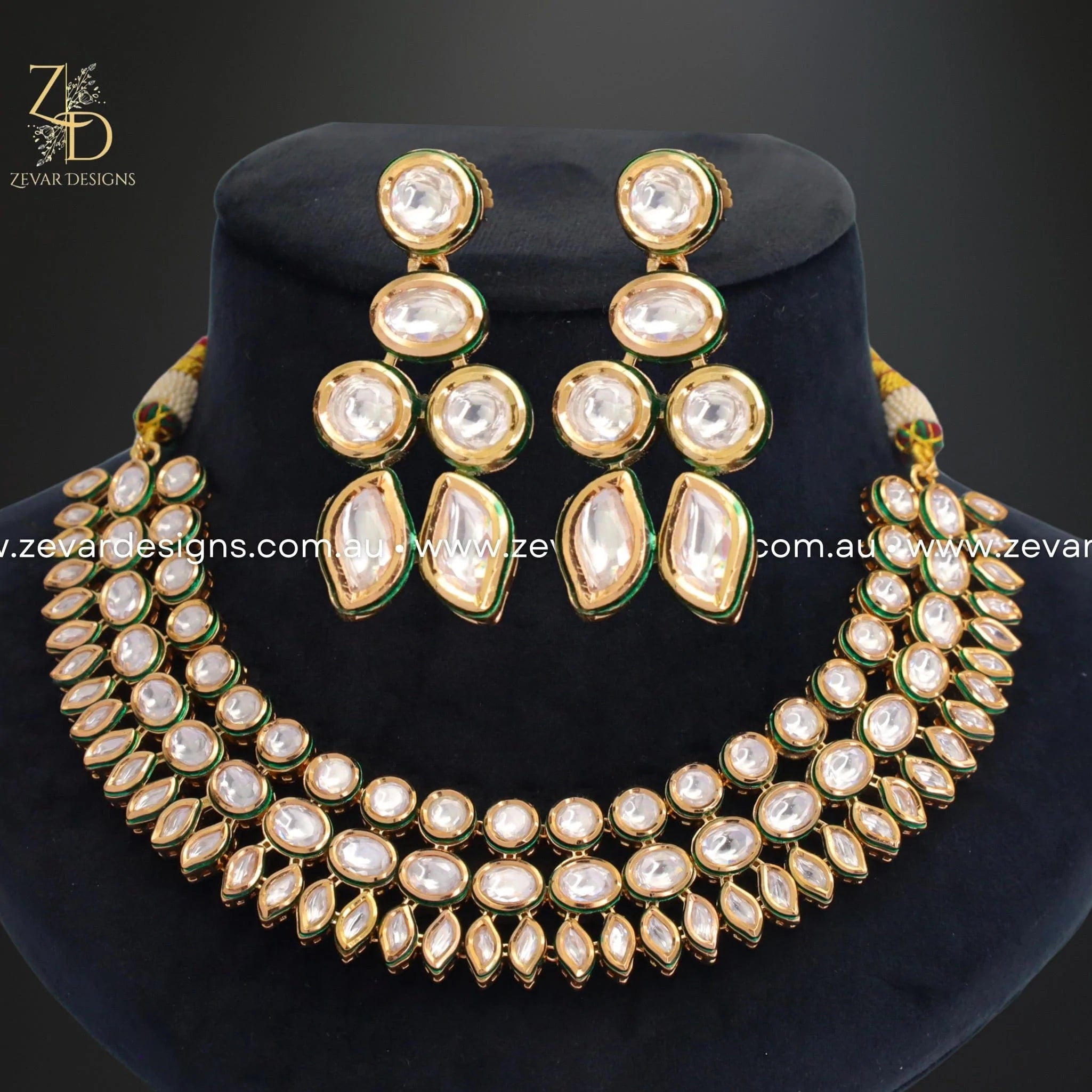 Exquisite Kundan Necklace Set for Women | Traditional Indian Jewelry | Bridal Party Wedding Accessories | Perfect for Festivals, Weddings & Special Occasions