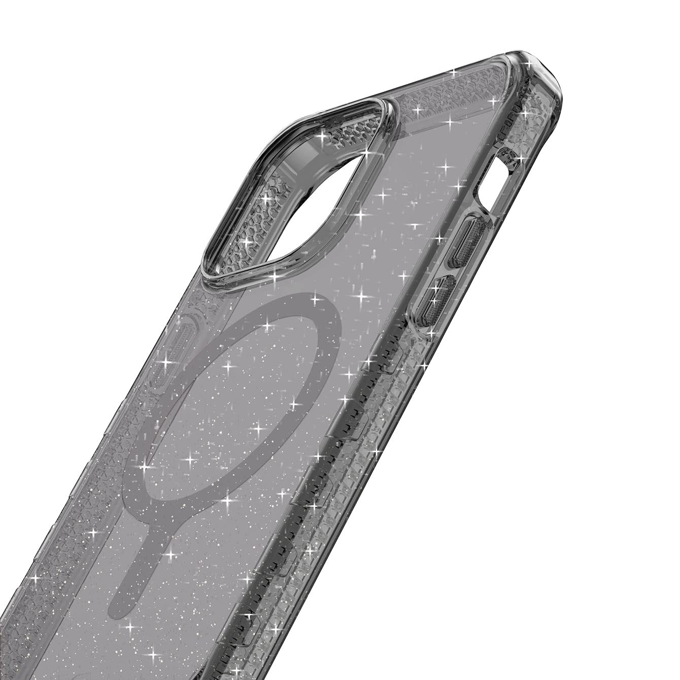iTskins Supreme R Spark Magnetic Protective Phone Case for iPhone 14 Pro - Slim Hybrid MagSafe Compatible Case with Military-Grade Shockproof & Anti-Yellowing Technology | Perfect for Everyday Use, Travel & Outdoor Activities (Spark Smoke)