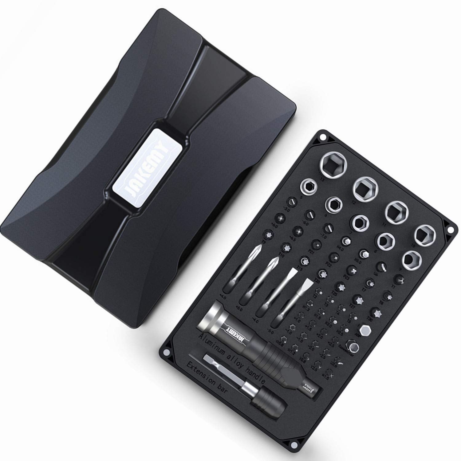 JAKEMY Precision Screwdriver Set - 60-in-1 Professional Magnetic Repair Tool Kit for Electronics, Laptop, Tablet, Phone, PC, Watch & Game Console Repair - Ideal for DIY, Home & Office Use